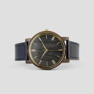 AvantWood Watch Minimalist Black Sandalwood