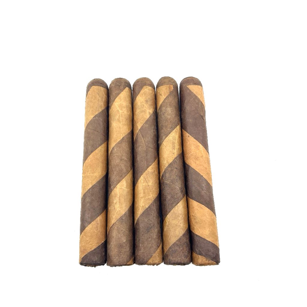 Cigar Art Super Toro 6 1/2 x 54 Barber Poll Five Pack