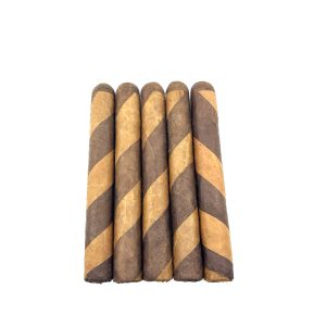 Cigar Art Super Toro 6 1/2 x 54 Barber Poll Five Pack
